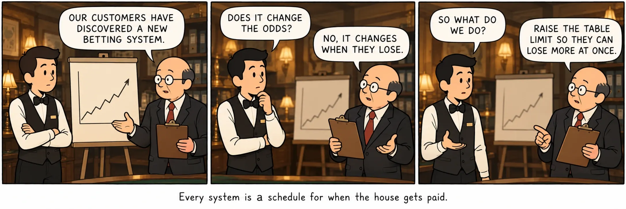 Każdy system to harmonogram wypłat dla kasyna.